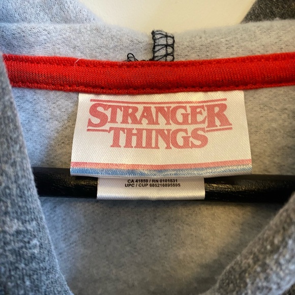 Stranger Things Charcoal Hoodie - Picture 4 of 5